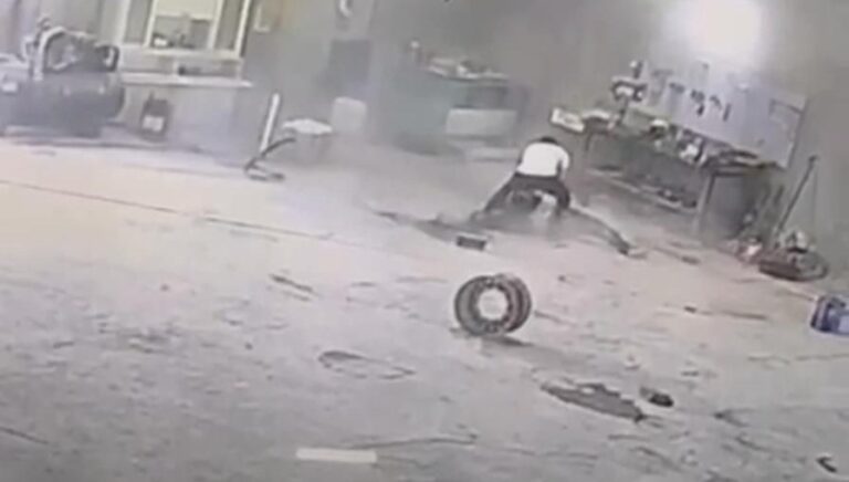 hava basilirken patlayan lastik can aldi akYyaVSz