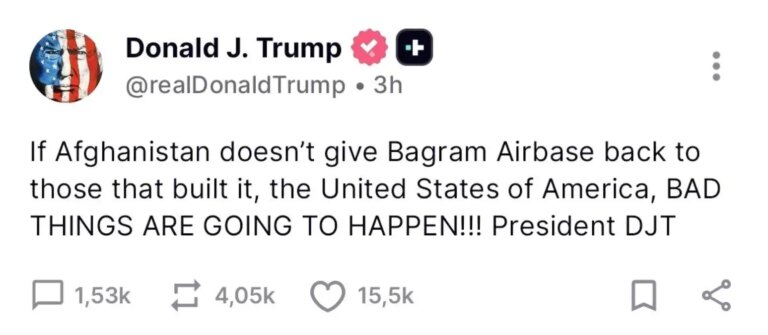 trumptan afganistana bagram ussu tehdidi y7QH6VLA