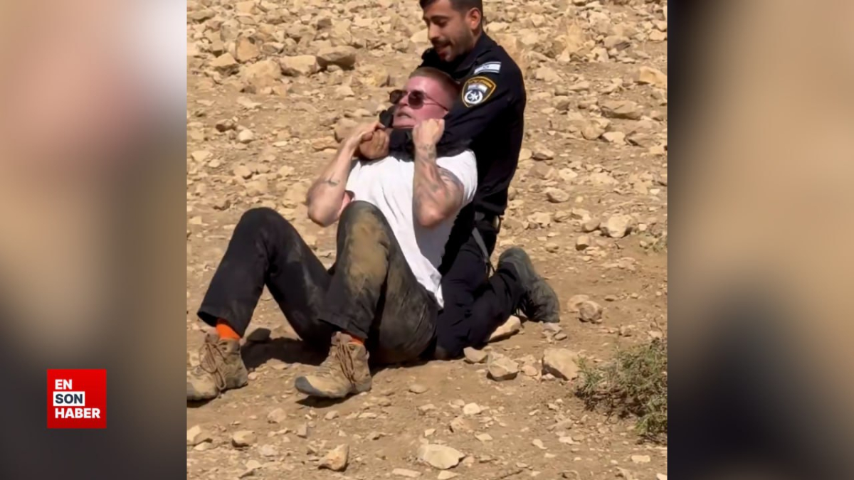 israil polisi filistin yanlisi eylemde bulunan israilli aktivisti darbetti qLyd6Zyf