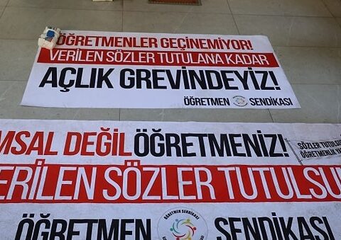 Öğretmenler Açlık Greviyle Hak Taleplerini Dile Getirdi