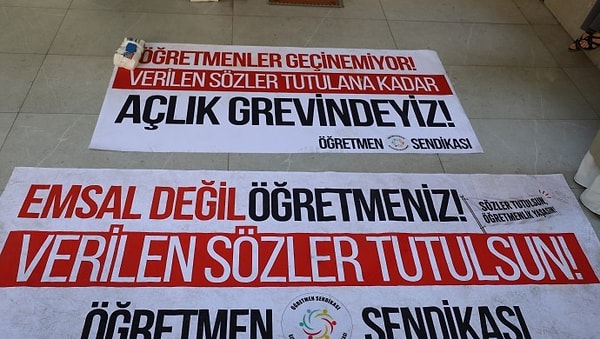 Öğretmenler Açlık Greviyle Hak Taleplerini Dile Getirdi